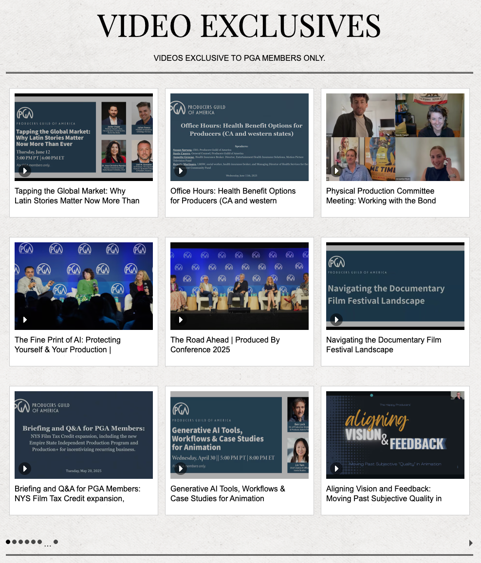 Members-only Vimeo channel