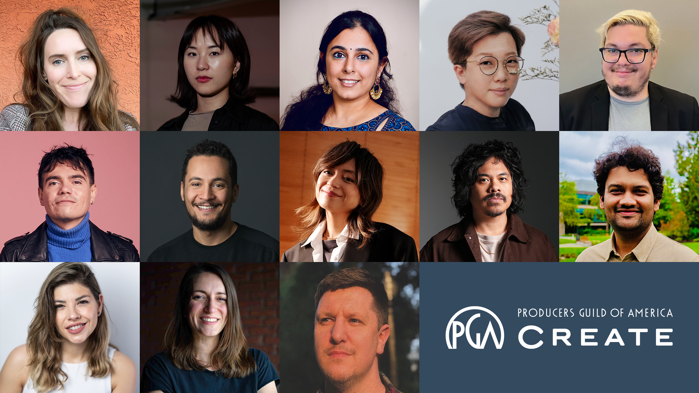 Headshots of all PGA Create 2025 Scripted Fellows