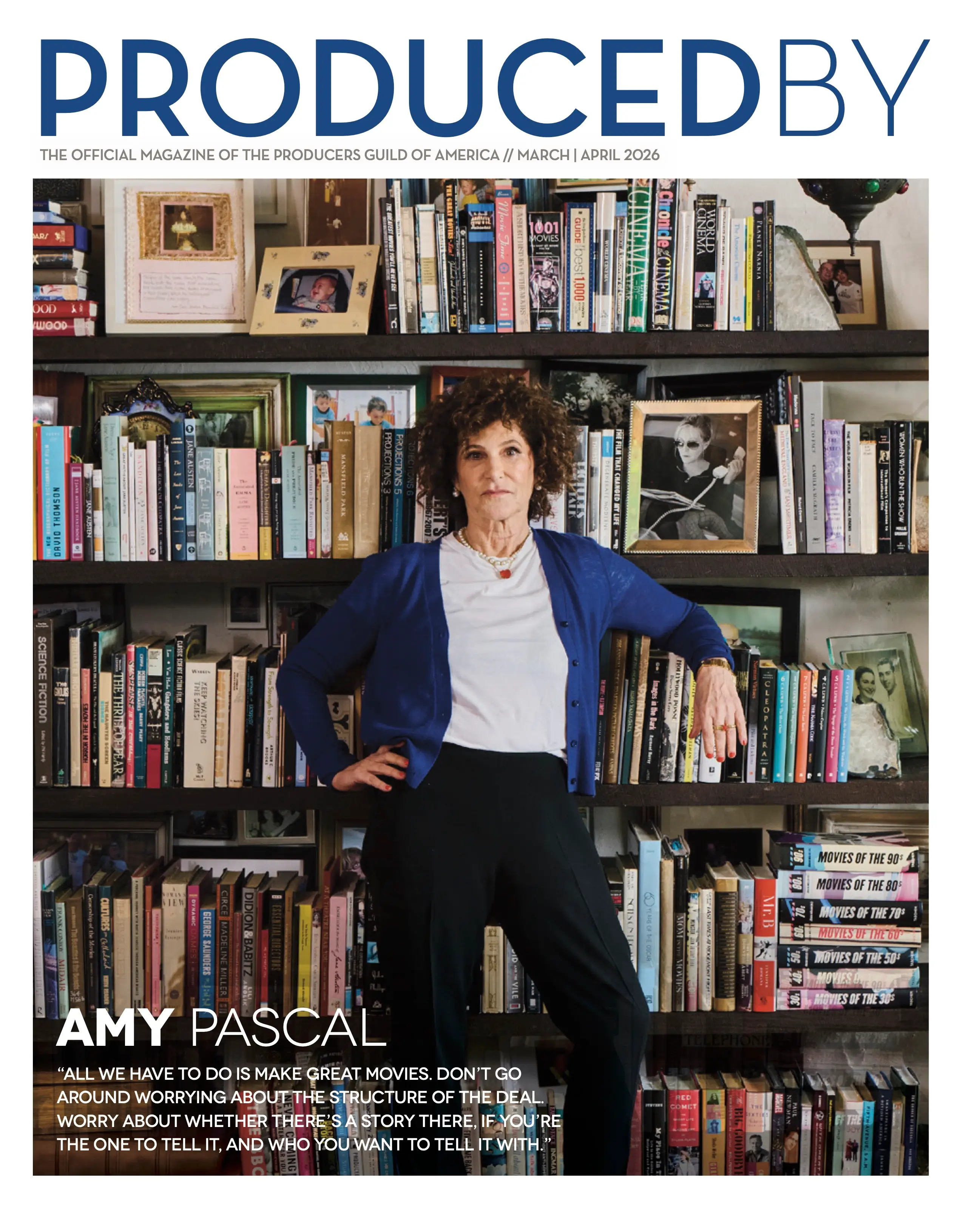 Amy Pascal in Produced By Magazine March/April 2026